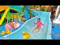 Main Perosotan Air Dan Berenang Di Waterpark Ombak Dan Air Terjun Playground Sunway Lagoon