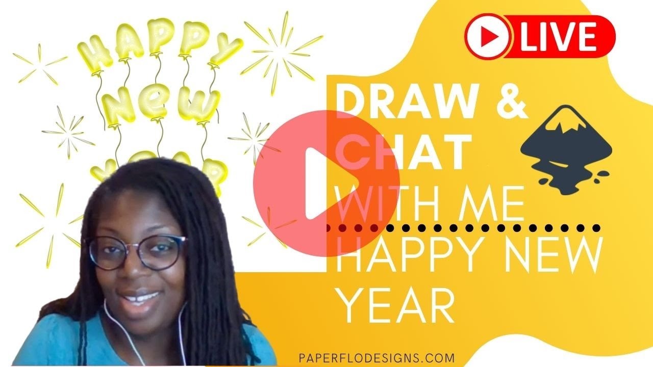 Draw with me  - Happy New Year 2021 Gold Foil Balloons