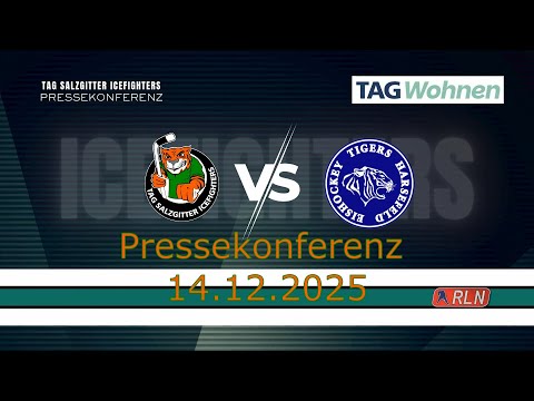 Pressekonferenz TAG Salzgitter Icefighters vs. TuS Harsefeld Tigers vom 14.12.2025