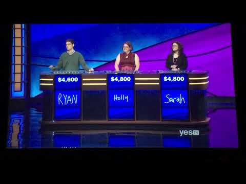 Jeopardy, Ryan Bilger Day 3 - Ryan BETS IT ALL on the 1st Daily Double (7/8/19)
