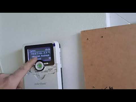 Solar venti - regulace