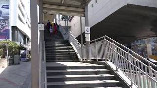preview picture of video 'Walk under Hyderabad Metro Rail Station at Shoppers stop'