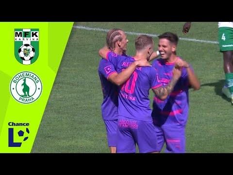 Chance Liga Highlights: MFK Karviná vs. Bohemians Praha 1905 1:2 (5. kolo)