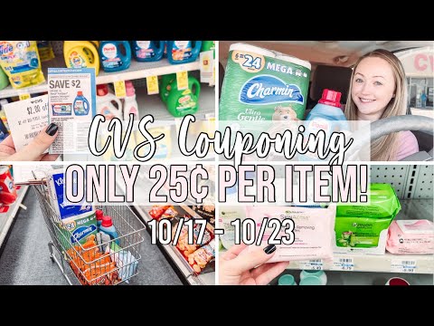 $4 CVS COUPONING HAUL! 🔥 (10/17-10/23) Scored Charmin & Persil!