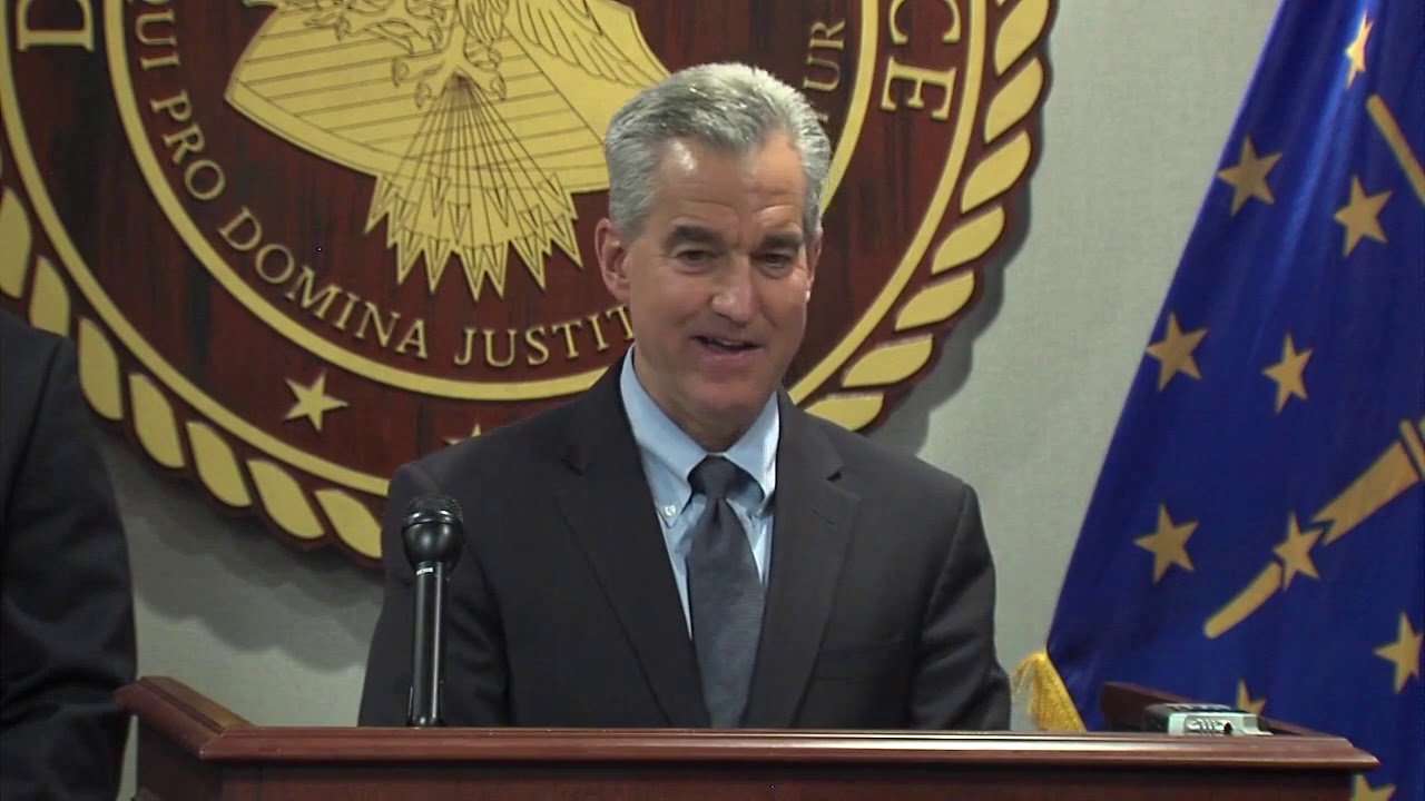 Authorities hold press conference after arrest of Muncie Mayor Dennis Tyler