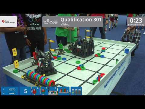 2018 VEX IQ Worlds - Kualapuu Robotics 1037C Match 301