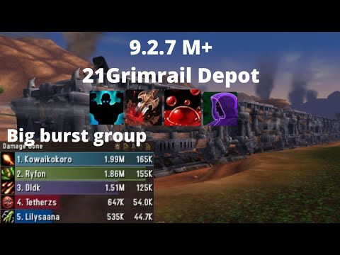 9.2.7 M+ - 21 Grimrail Depot - Fire mage POV
