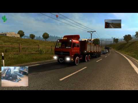 ETS 2 Mercedes-Benz NG 1632 & Logitech G29 Wheelcam [Video]