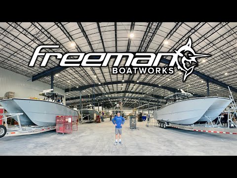 Freeman Boatworks Factory Tour! New Facility 2021