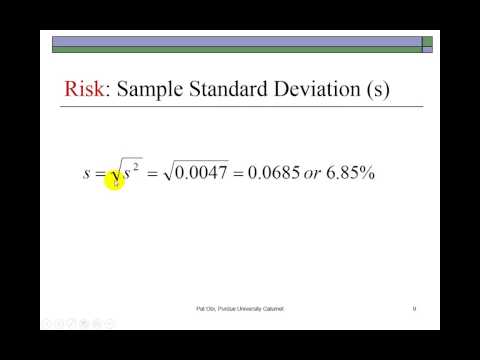 Risk & Return (1 of 7) - Introduction
