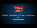 blonde redhead - hated because of great qualities (karaoke)