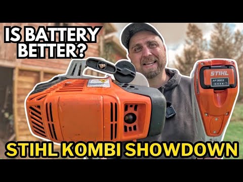Stihl Battery Better Than Gas? Electric Kombi System KMA 135 VS KM 131