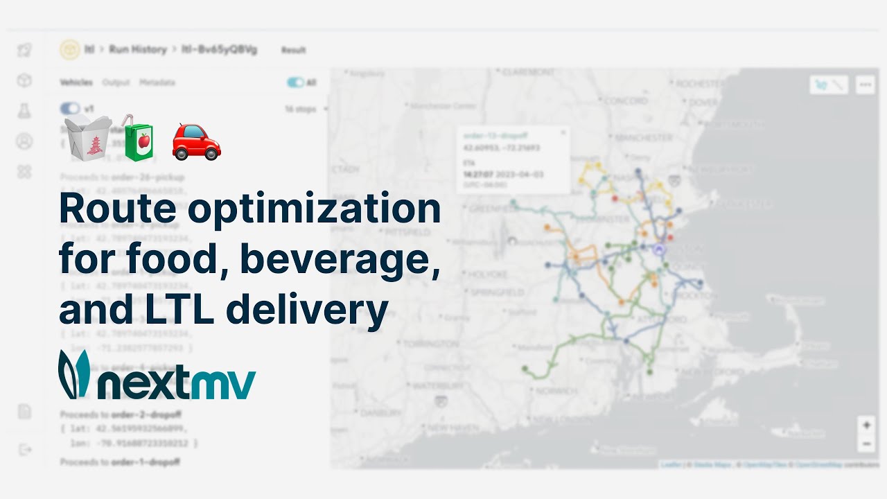 Route optimization for food, beverage, and less-than-truckload (LTL) delivery