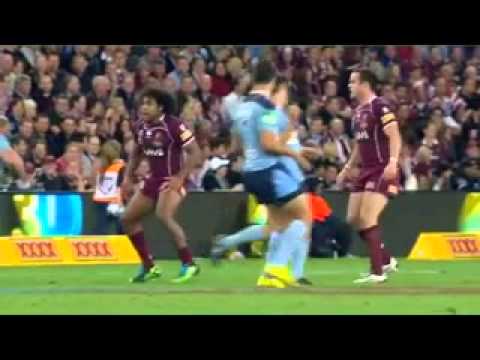 David Shillington big hit on Michael Weyman