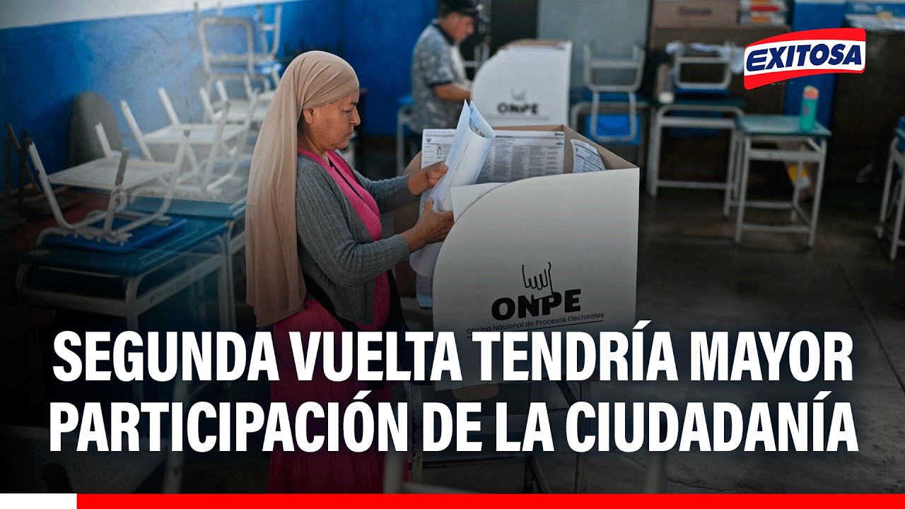 🔴🔵 Elecciones 2026: segunda vuelta tendría MAYOR PARTICIPACIÓN de la ciudadanía con VOTO SÍMBÓLICO