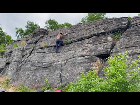 Sunrise (V2) - Powerlinez Bouldering: Sunrise Boulder