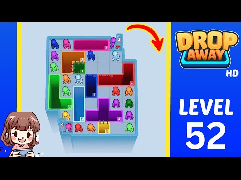 Drop Away Level 52 Solution Walkthrough
