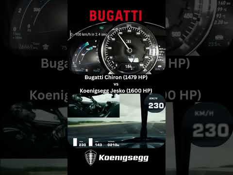 Bugatti Chiron vs Koenigsegg Jesko #streetracing #supercars #hypercars #racing #acceleration #cars