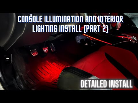 Installing OEM Console Illumination And Footwell Lighting Into Type R (PART 2)