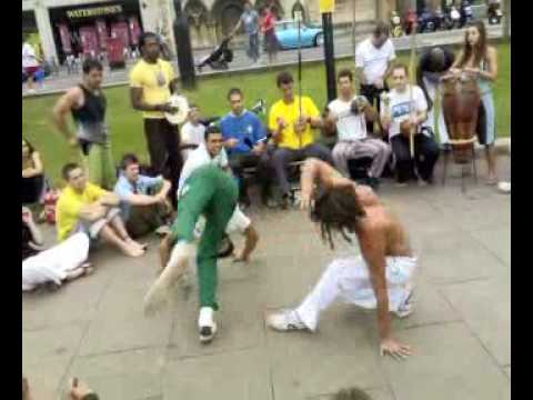 Capoeira Street Roda (74) - Claudio Campos with Itapuã.