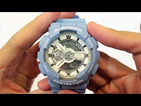 CASIO G-SHOCK GA-110DC-2A7DR UNBOXING  (JEANS)