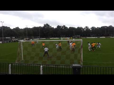 Faversham Town FC v Cray Wanderers FA Cup - Botts heads in the second