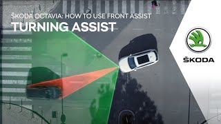 OCTAVIA: How to use Front Assist - Turning Assist Trailer