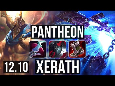 PANTHEON vs XERATH (MID) | Quadra, 800+ games, 800K mastery, Dominating | KR Master | 12.10