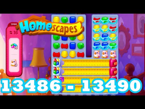 Homescapes Level 13486 - 13490 HD 3 - match puzzle Gameplay | android | IOS | 13487 | 13488 | 13489