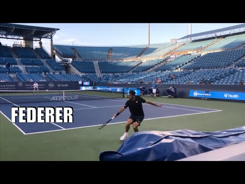 Federer. His practice is different from others? Roger Federer vs Grigor Dimitrov