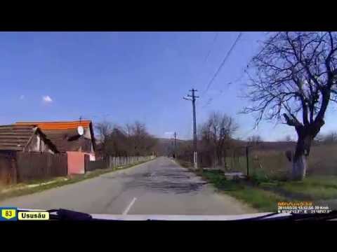 Driving in Arad county (Romania): Pătârş - Ususău - Chelmac. Timelapse 2x