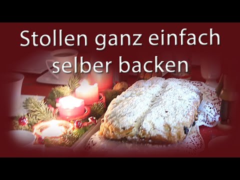 Bake your own Christmas stollen easily | Recipe | easy | quick | simple | Stollen