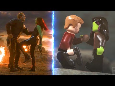 LEGO Avengers Endgame Final Battle Star-Lord and Gamora Reunion Side by Side Comparison