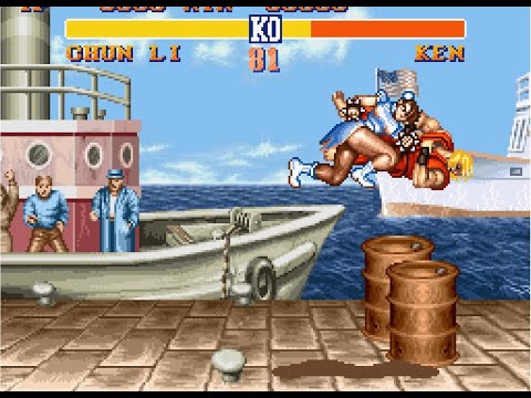 Street Fighter 2 World Warrior - Chun Li Throws Only on Hardest