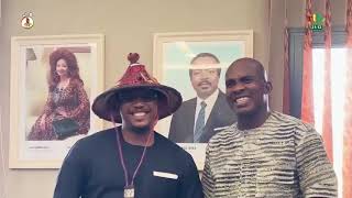 Sport: l’Ambassadeur pour le Sport, Charles Kaboré est reçu le Président de la FCAFOOT, Samuel Eto’o
