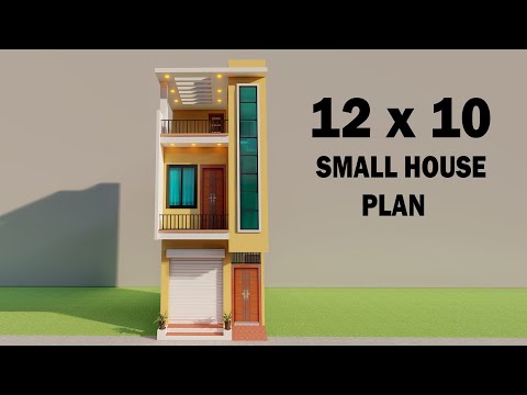 Small 3D shop with house planing,12 by 10 dukan or makan ka naksha,new shop elevation