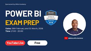 Day 1: Power BI Exam Prep (PL-300) | Live Study Session | FREE YouTube Live