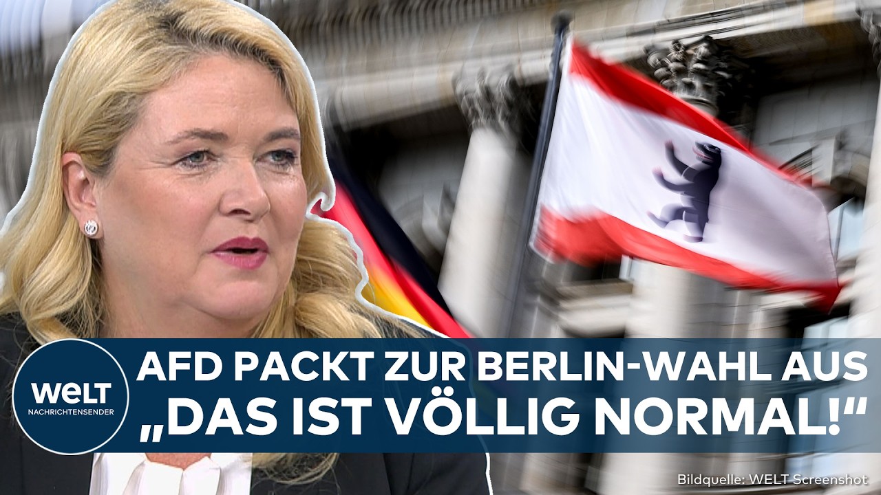 AFD IN BERLIN: Showdown bei Wahl! Spitzenkandidatin Kristin Brinker äußert sich zur Strategie