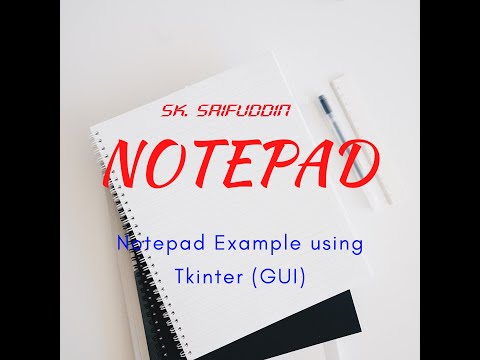 Create A Notepad Using Python Tkinter Complete Code In G Drive
