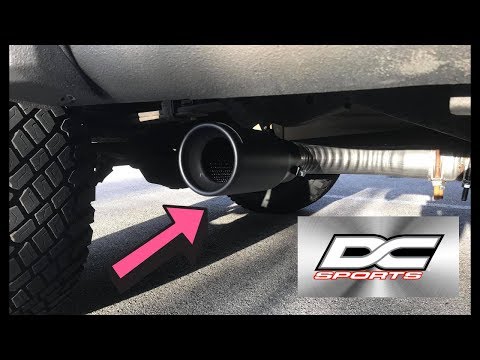 I Installed A 3.75 Inch DC Sports Black Muffler Tip On My Side Exhaust (Ford F150)
