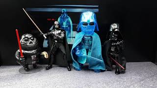 Tooned Darth Vader Hologram restoration by Beast Kingdom Egg Attack EAA-055 action figure review