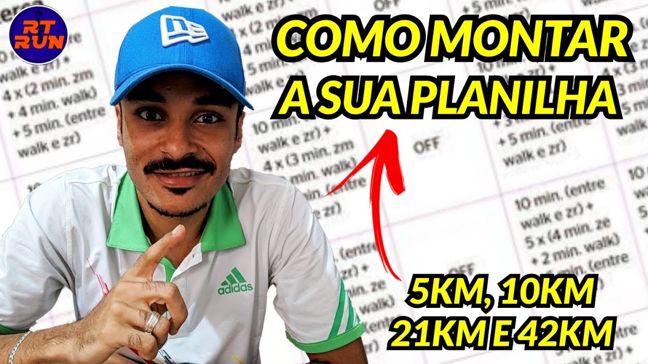 APRENDA A MONTAR SUA PLANILHA DE CORRIDA DOS 5KM AOS 42KM