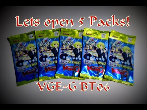 Cardfight!! Vanguard Lets open 5 Packs! of Transcension of Blade & Blossom