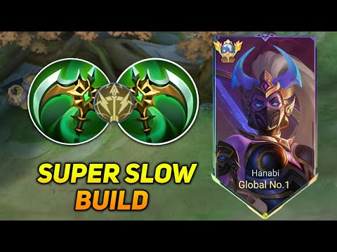 WHEN GLOBAL HANABI ABUSING THE SUPER SLOW BUILD AND EMBLEM!!🔥 (ENEMY AUTO REPORTED ME😡) - MLBB