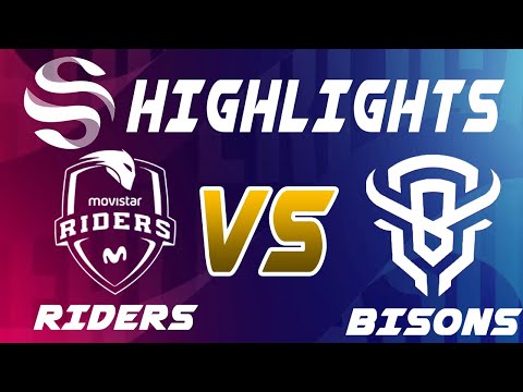 Movistar Riders vs Bisons Eclub Highlights - LEAGUE OF LEGENDS - SUPERLIGA - JORNADA 8