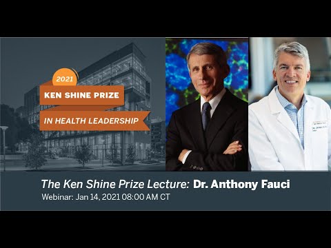The Ken Shine Prize Lecture: Dr. Anthony Fauci
