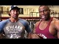 Mike Titan O'Hearn with World champion Wole Adesemoye throwing down a Epic chest workout Part 2