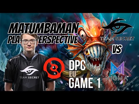 Matumbaman [Slark] PLAYER PERSPECTIVE - TEAM SECRET VS NIGMA - DPC EU - GAME 1