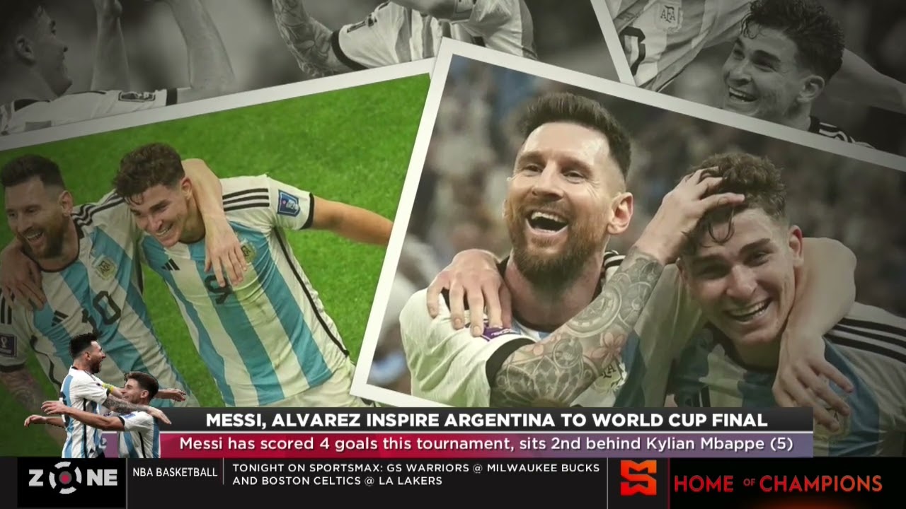 Messi, Alvarez inspire Argentina to World Cup Final! Messi scored and assisted in 3-0 win over CRO