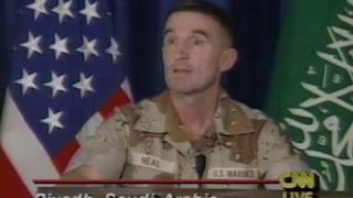 News - Part 3 - Ground War 22 hrs After Start - Day 40 - CNN - 24 Feb 1991 video